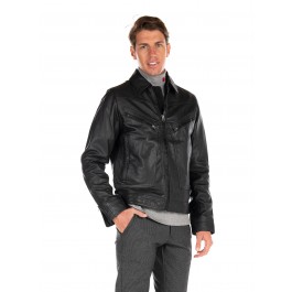 G-Star Flight Leather Jacket-Black