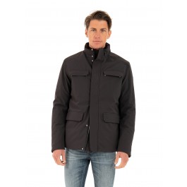 Weatherproof cotton nylon four pocket jacket top