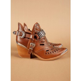 Jeffrey Campbell Ankle Boots Calhoun-4-Rust