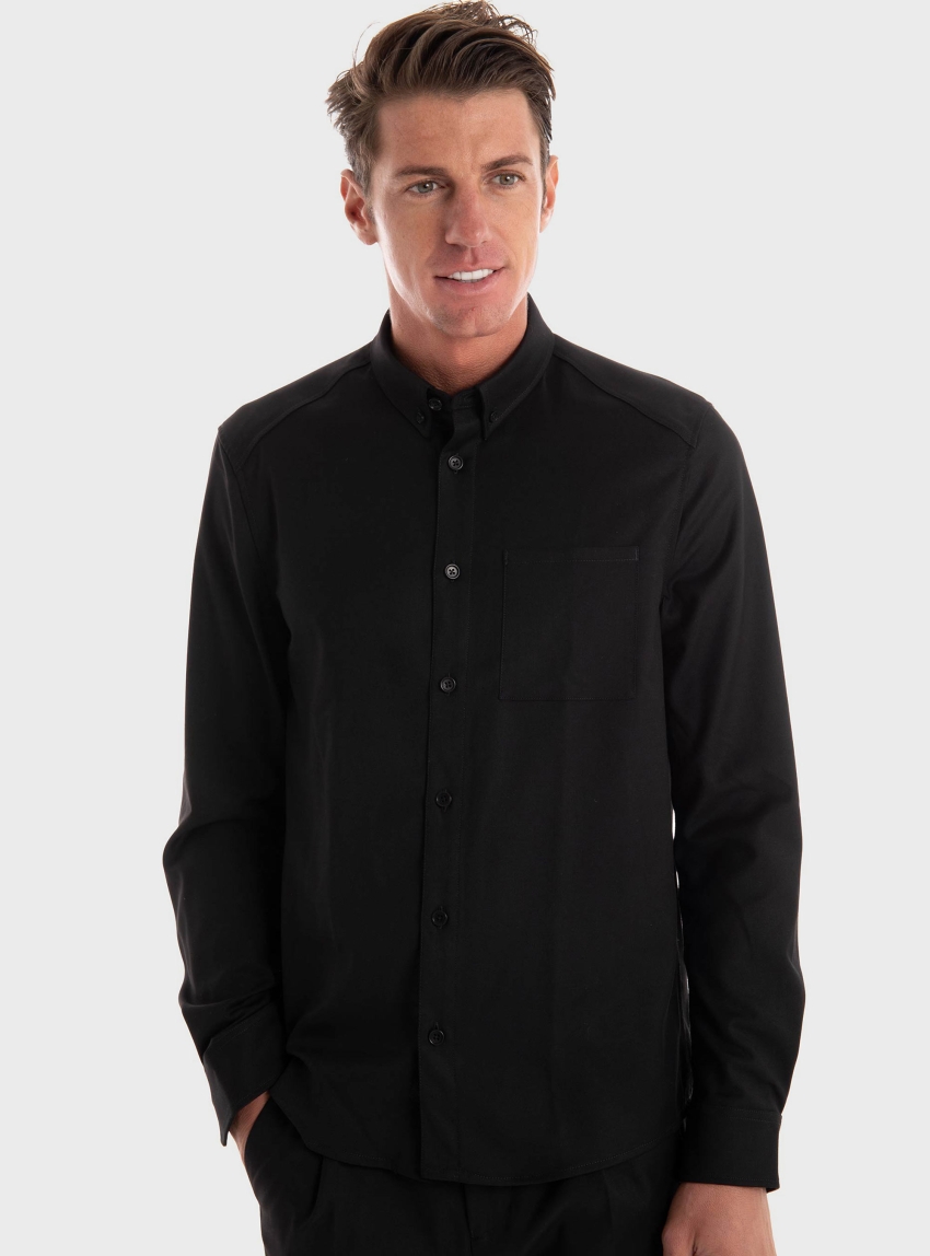 Drykorn Liet 2 Button Down Regular Fit Shirt - Black