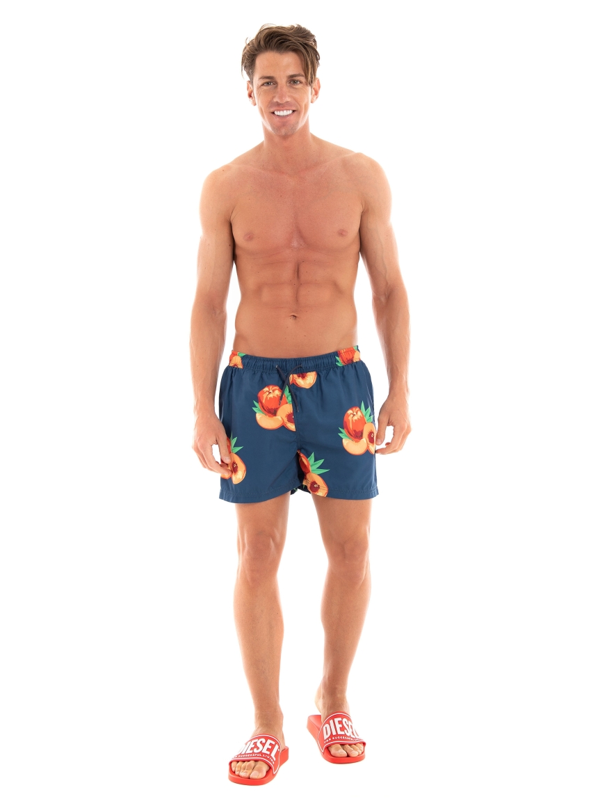 Selected Swim All Over Print Swim Shorts - Blue