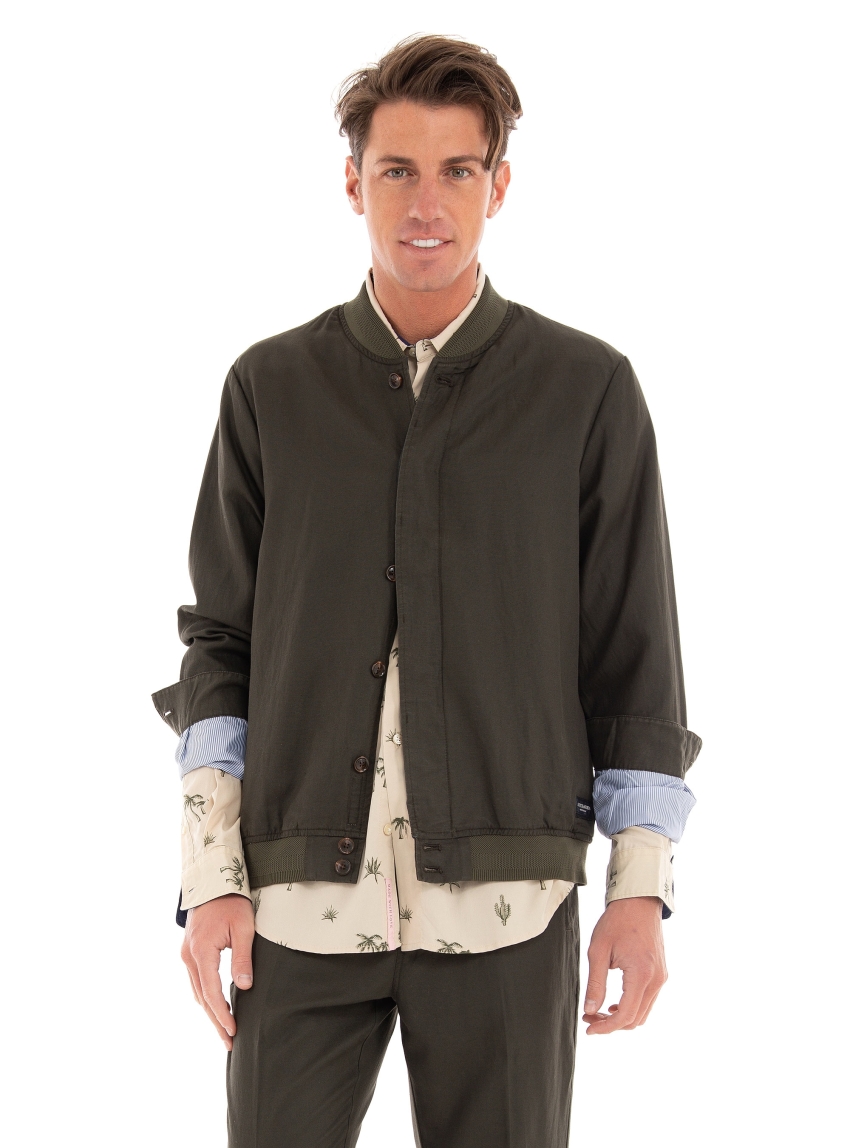 Scotch & Soda Bomber Jacket - Khaki