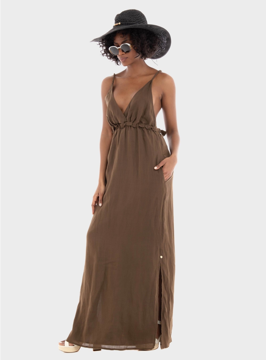 Scotch & Soda Maxi Dress - Brown