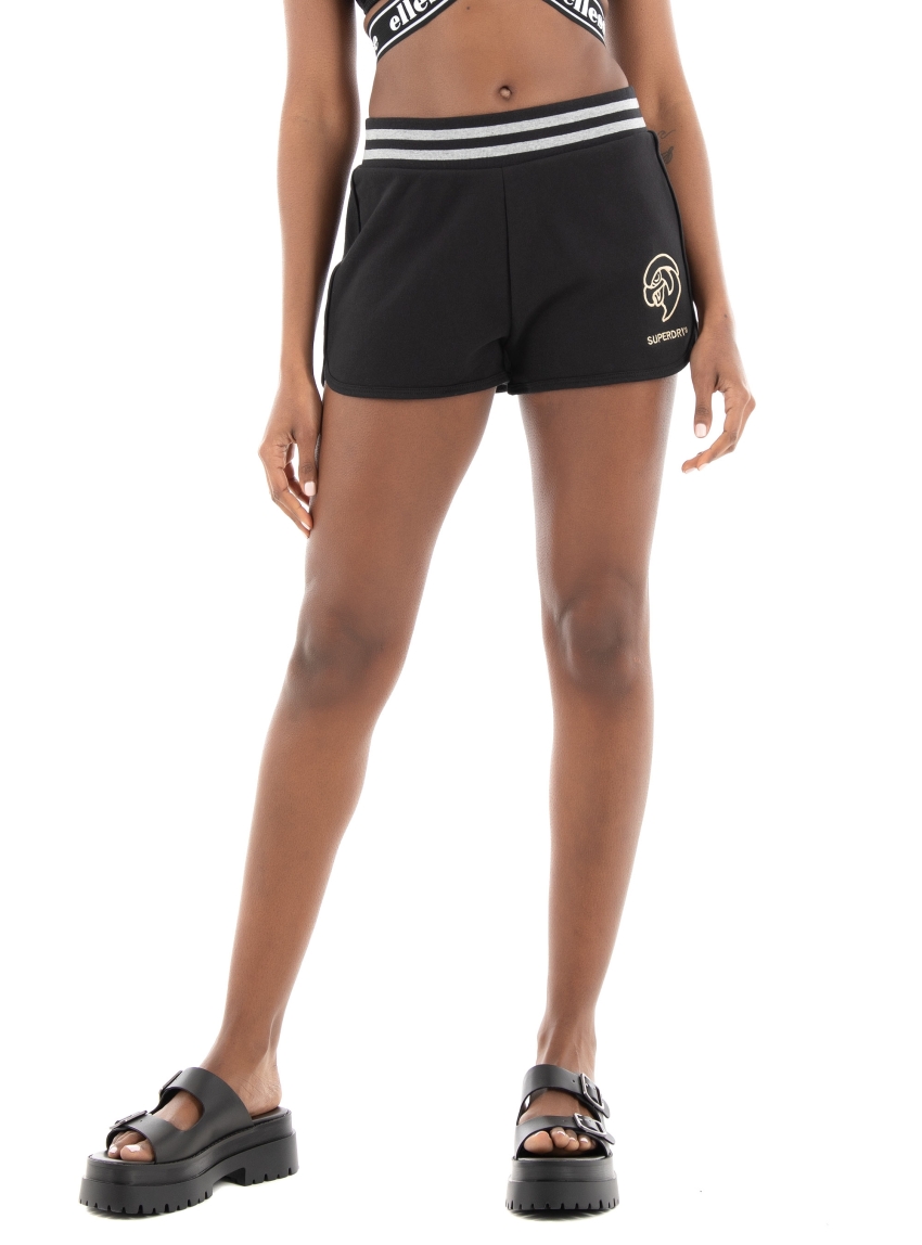 Superdry Ovin Vintage Collegiate Shorts - Black