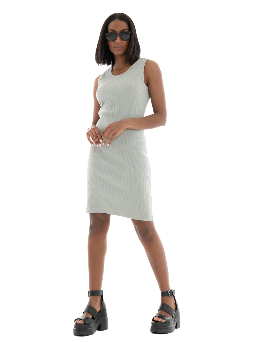 Crossley Commy Tank Top Dress - Light Grey