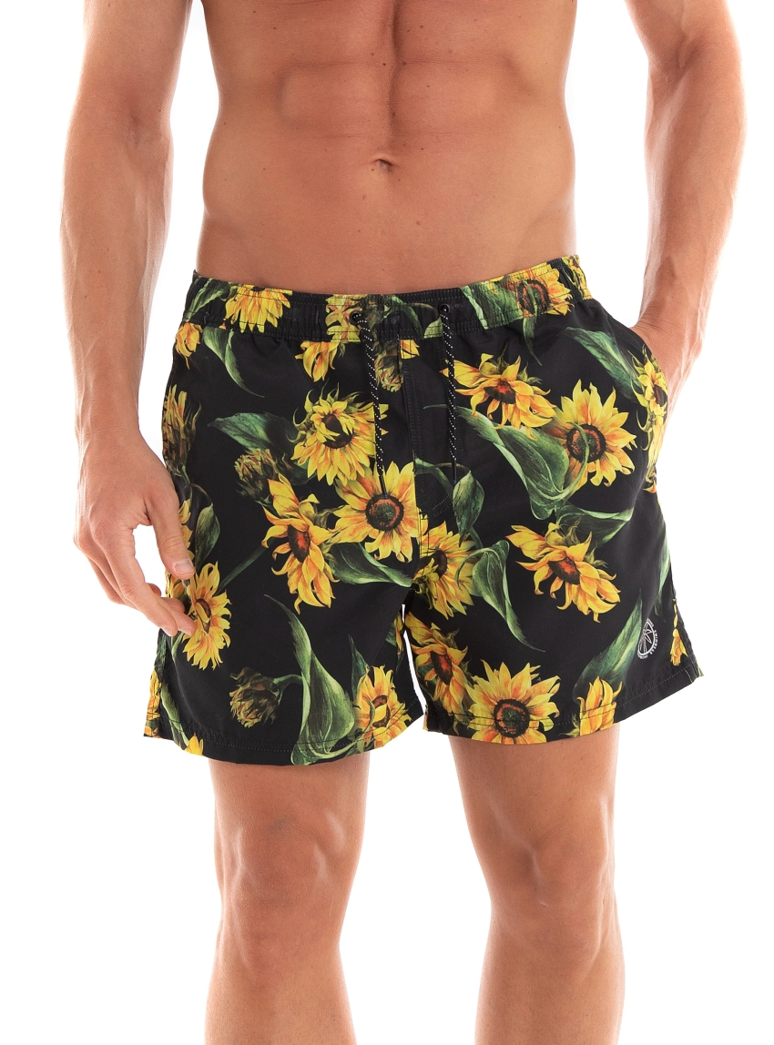 Jack & Jones Crete Akm Flowers Swim Shorts - Black