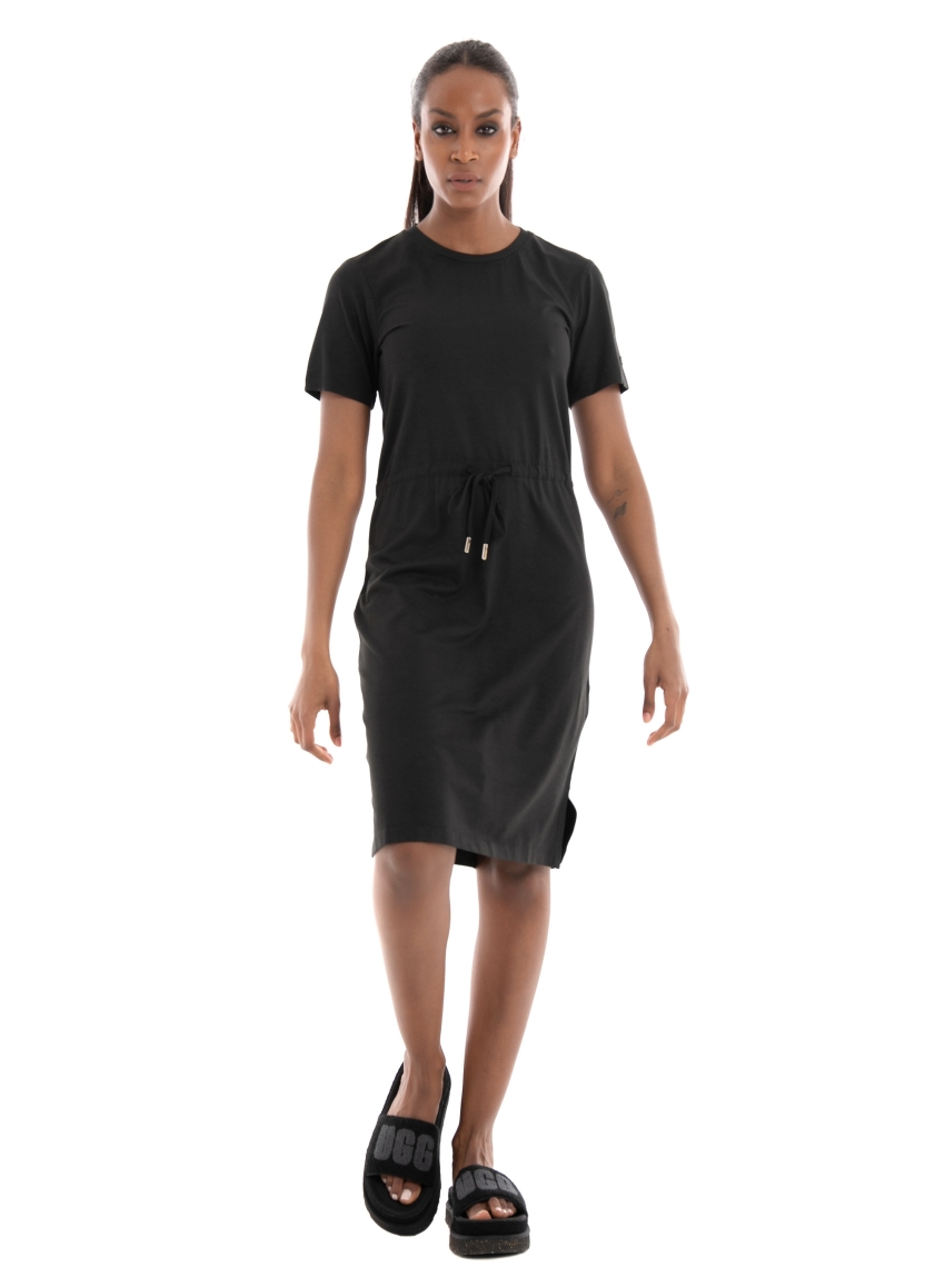 Superdry Drawstring T-Shirt Dress - Black