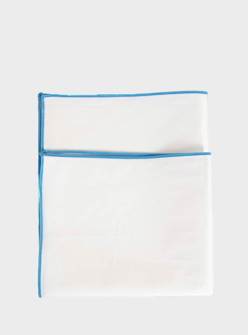 Stefano Mario Pocket Square - Light Blue