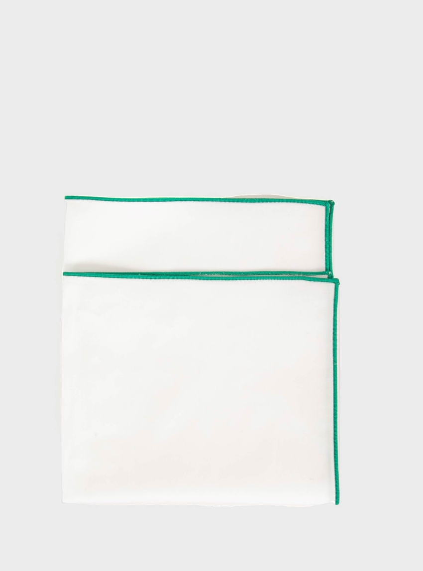 Stefano Mario Pocket Square - Green