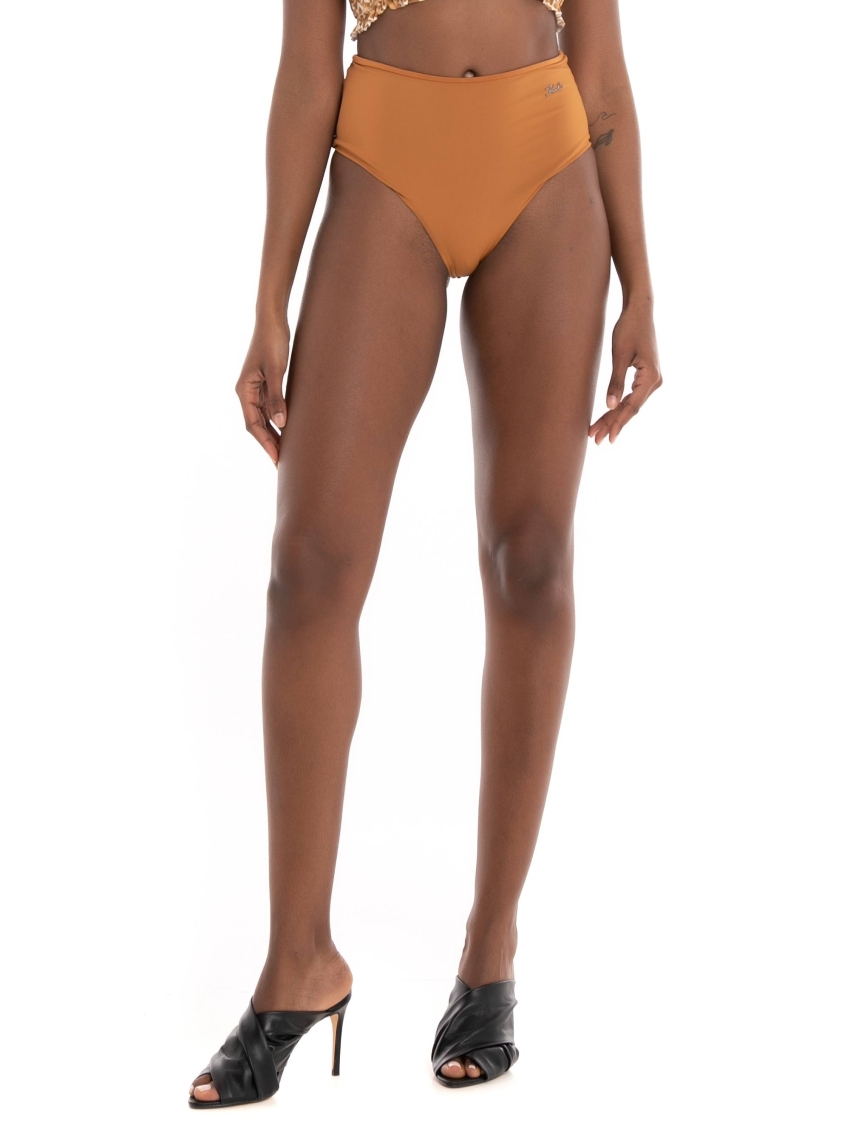 Karl Lagerfeld Printed Logo Bikini Bottom - Brown