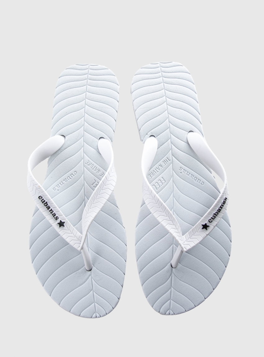 Cubanas Feel The Nature Flip-Flops - White