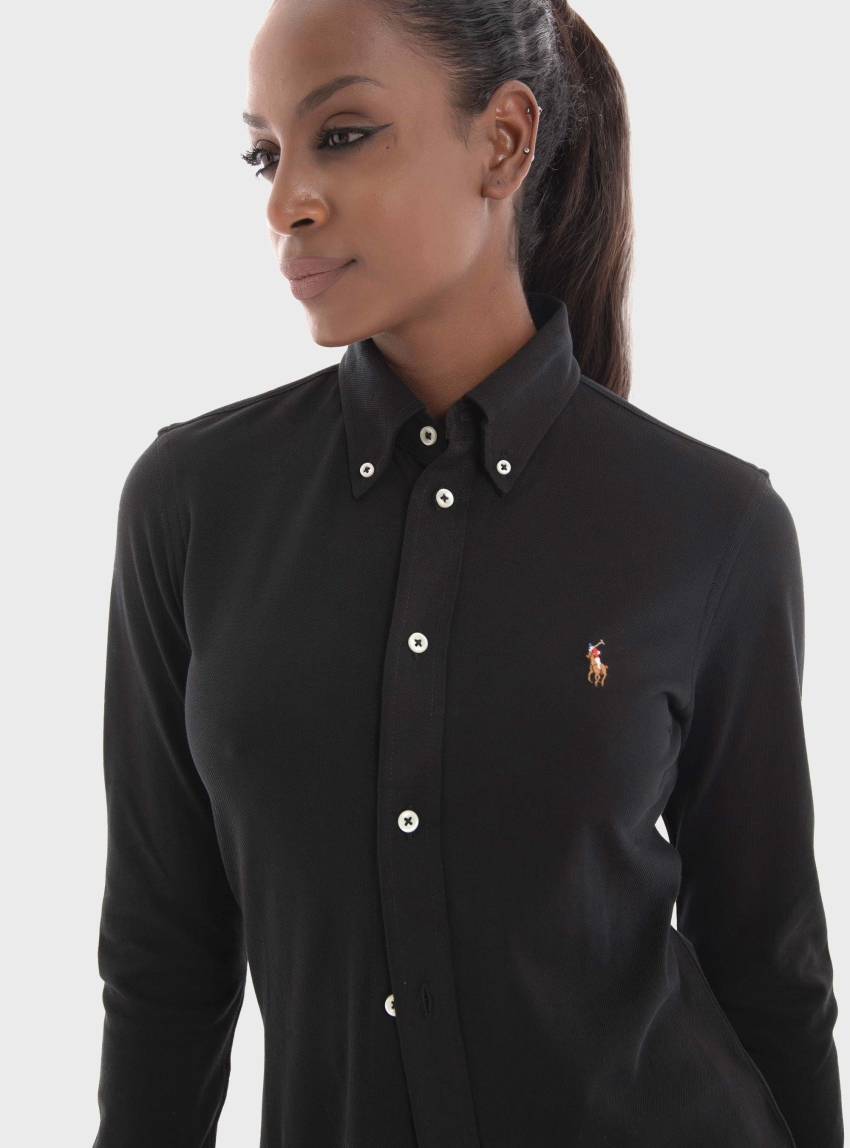 Polo Ralph Lauren Heidi Skinny Shirt  - Black