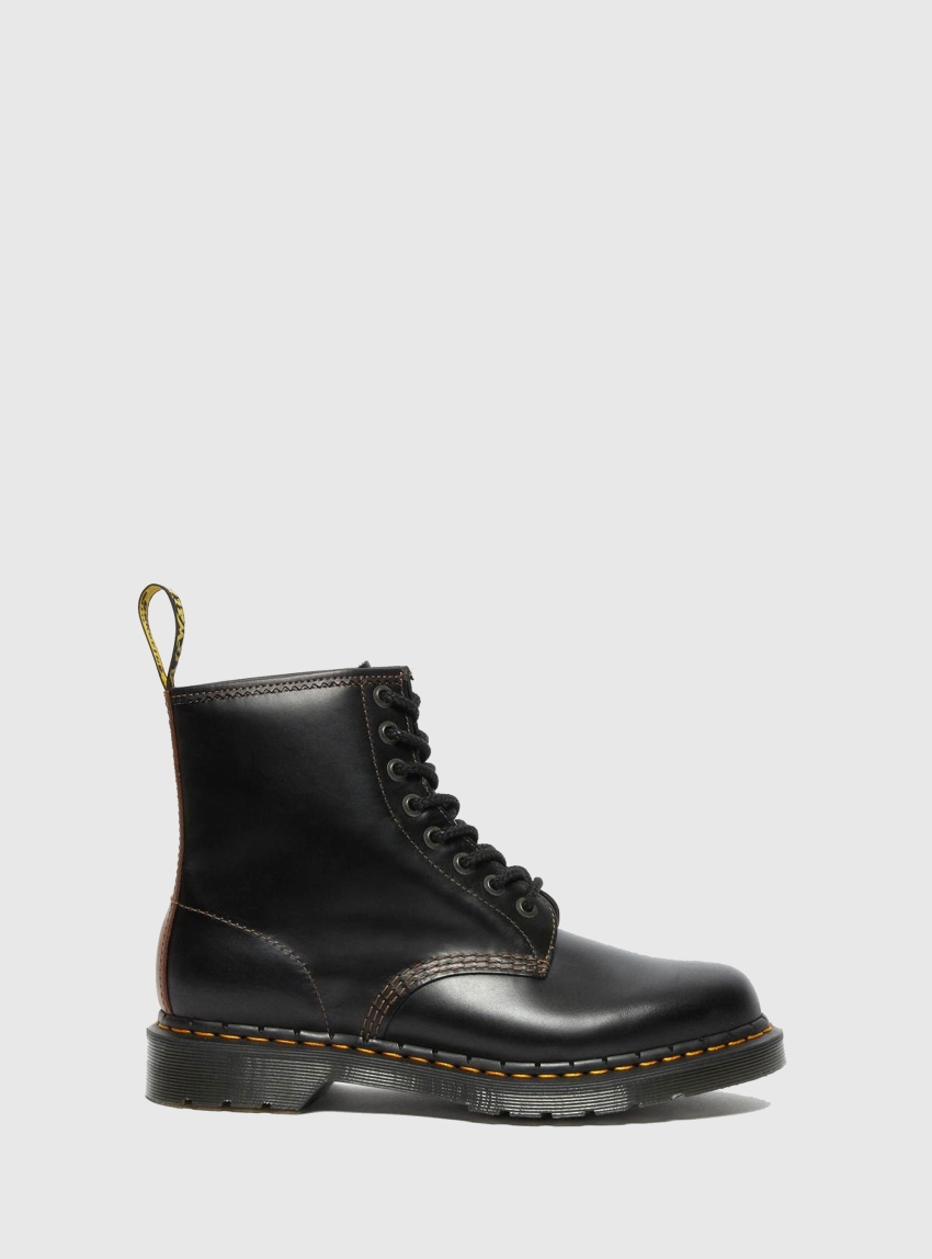 Dr Martens 1460 Abruzzo Leather Ankle Boots - Black