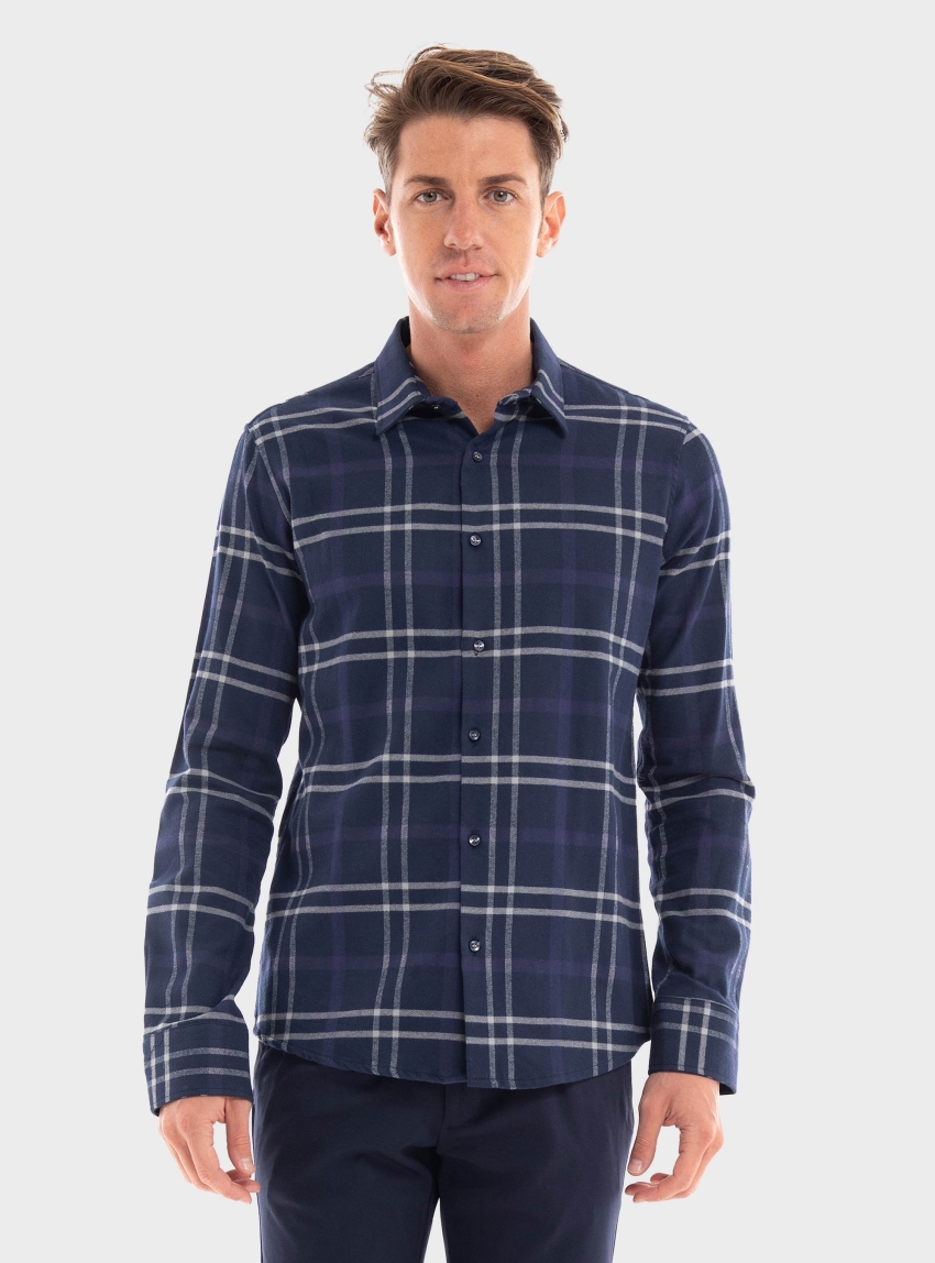Paul Miranda Regular Fit Shirt - Blue