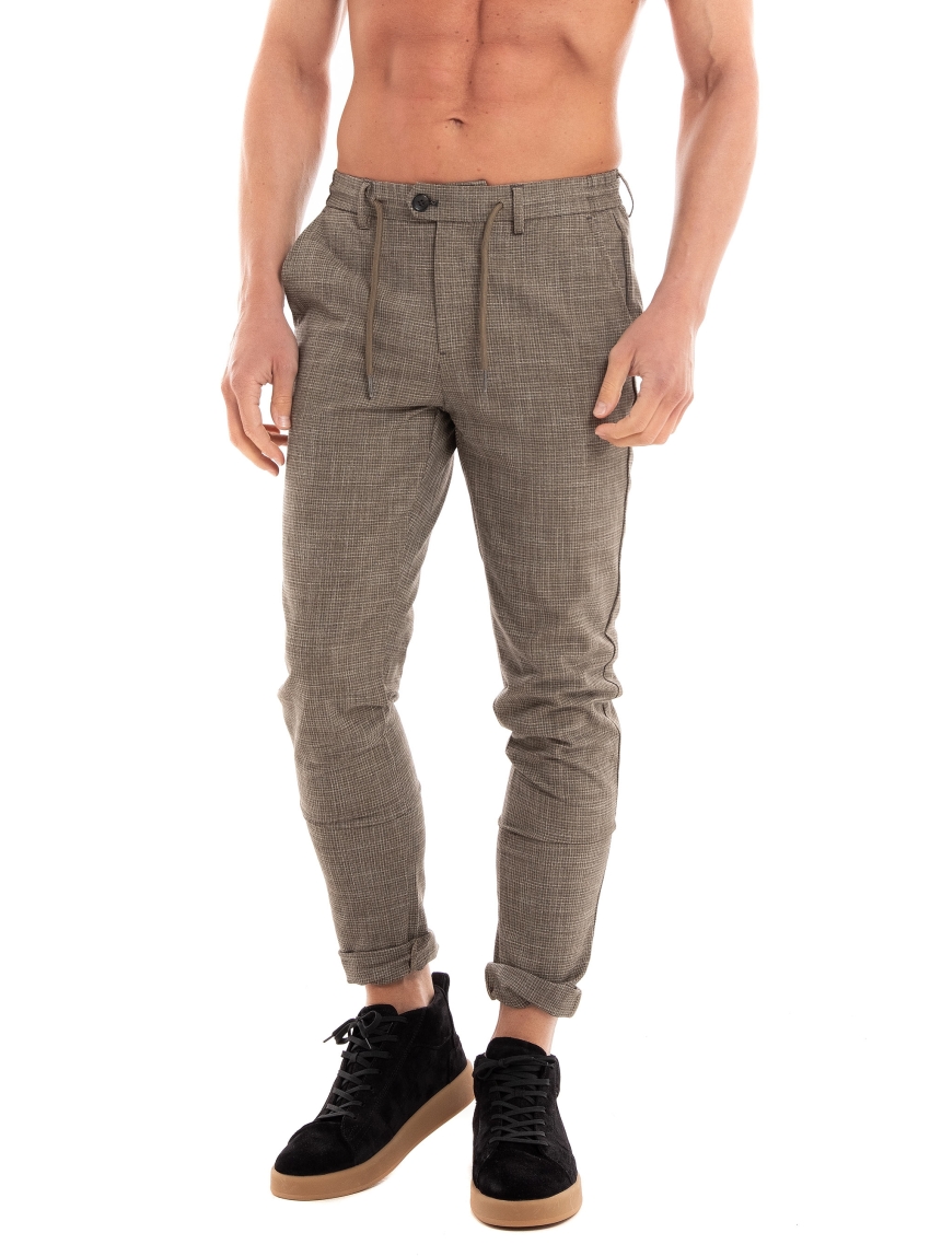 Dstrezzed Lancaster Tapered Jogger Structure Melange - Light Brown