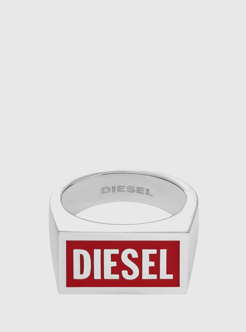 Diesel Logo Ring - Silver
