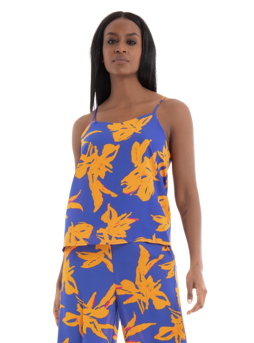 Only Alma Life Poly Cyrus Singlet Top - Royal Blue
