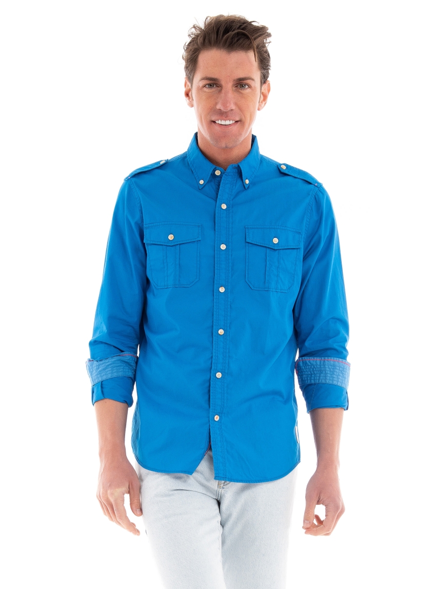 Scotch & Soda Workwear Shirt - Sky Blue