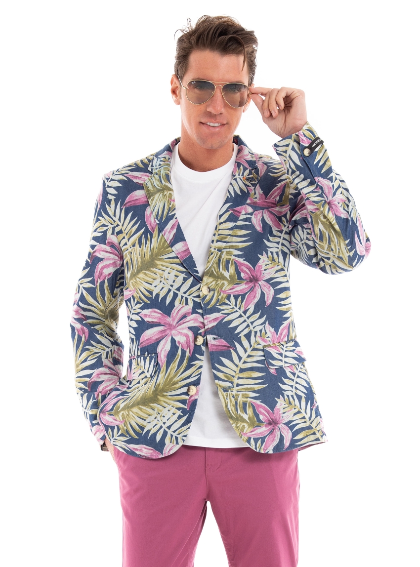 Scotch & Soda Printed Blazer - Multi Colors
