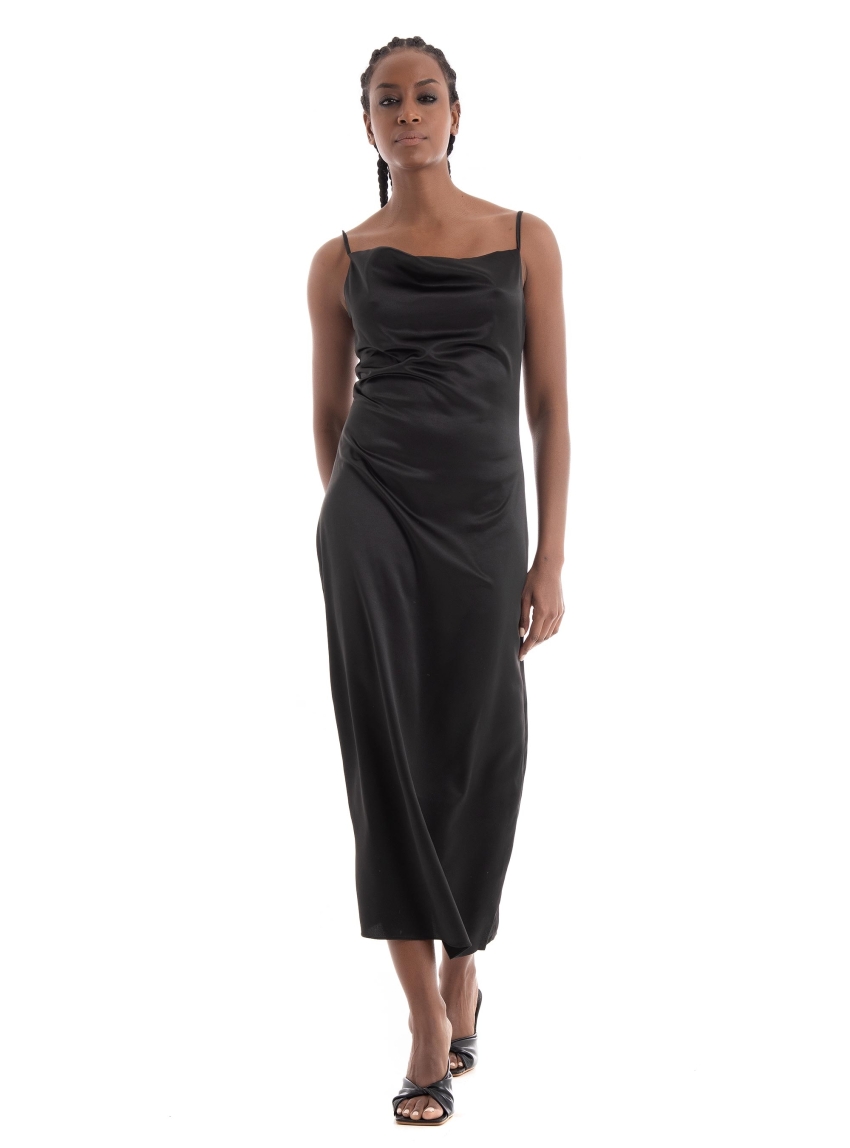 Glamorous Sateen Dress - Black