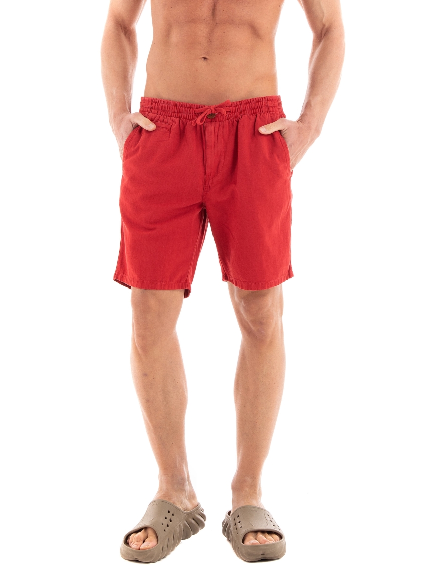 Superdry Ovin Vintage Overdyed Shorts - Dark Red