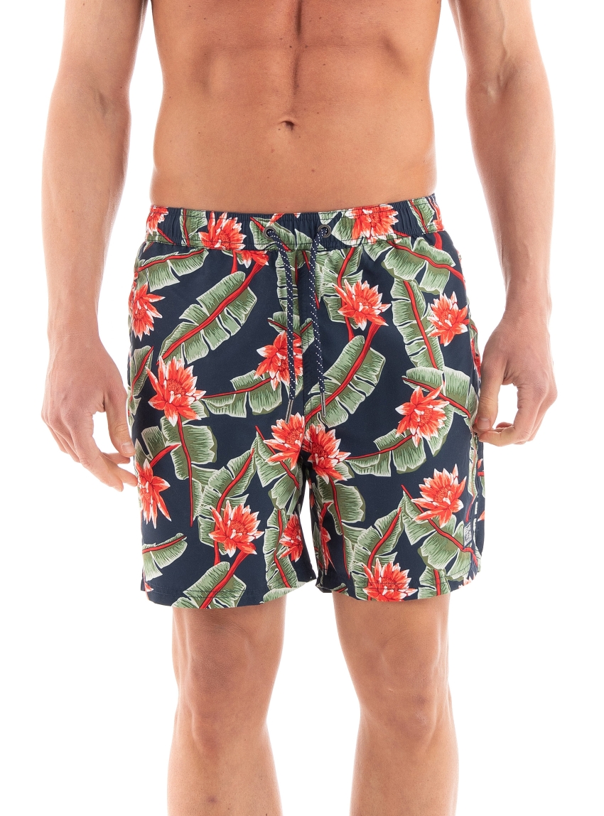 Superdry Vintage Hawaiian Swim Shorts - Blue