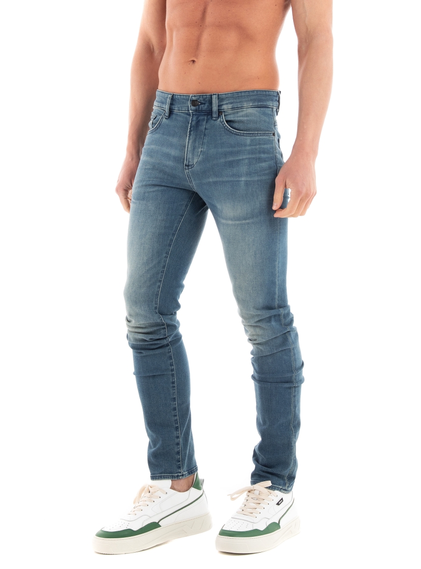 BOSS Slim Fit Stretch Jeans Delaware3-1 - Aquamarine