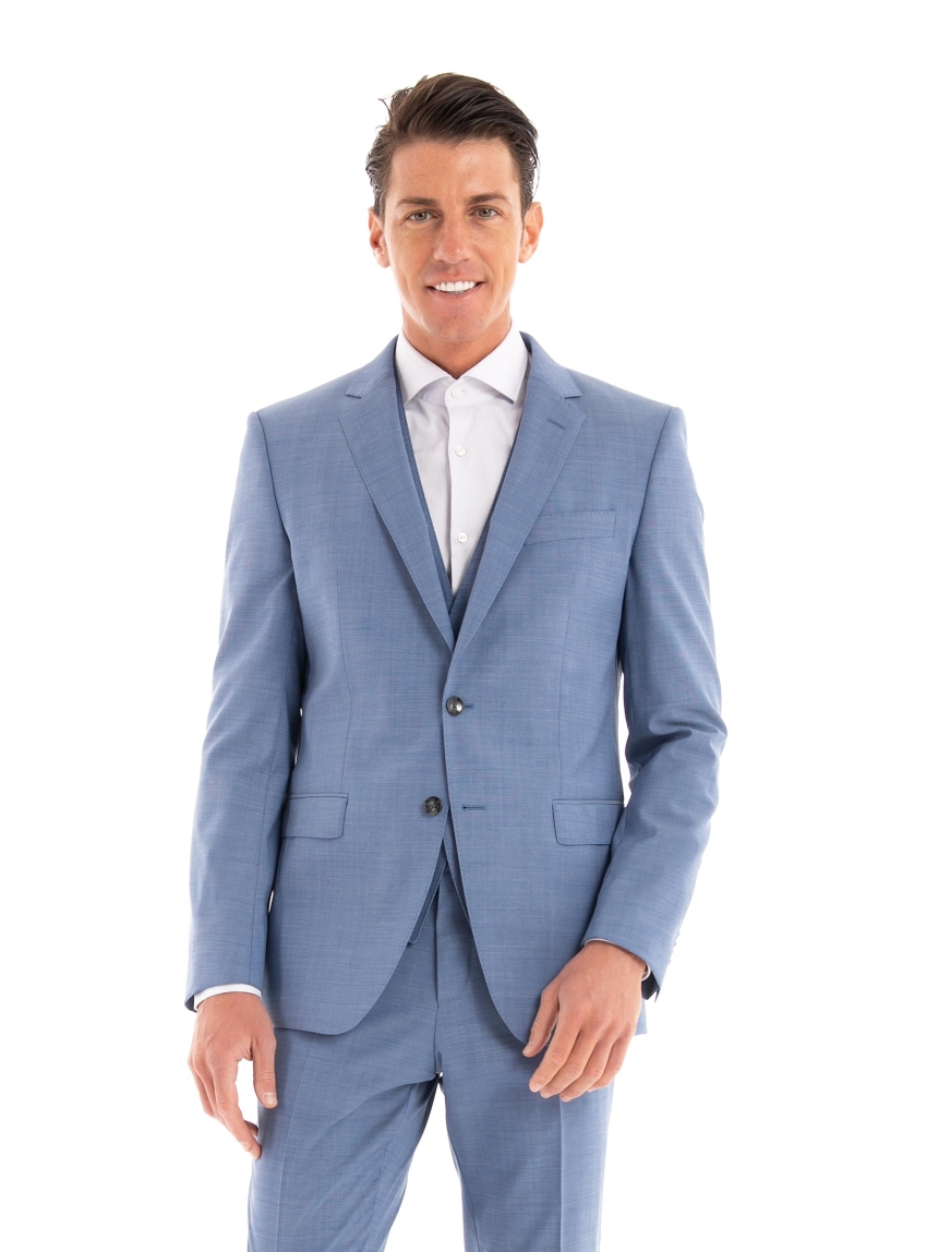 BOSS Slim Fit Blazer H-Huge-MM-224 - Sky Blue