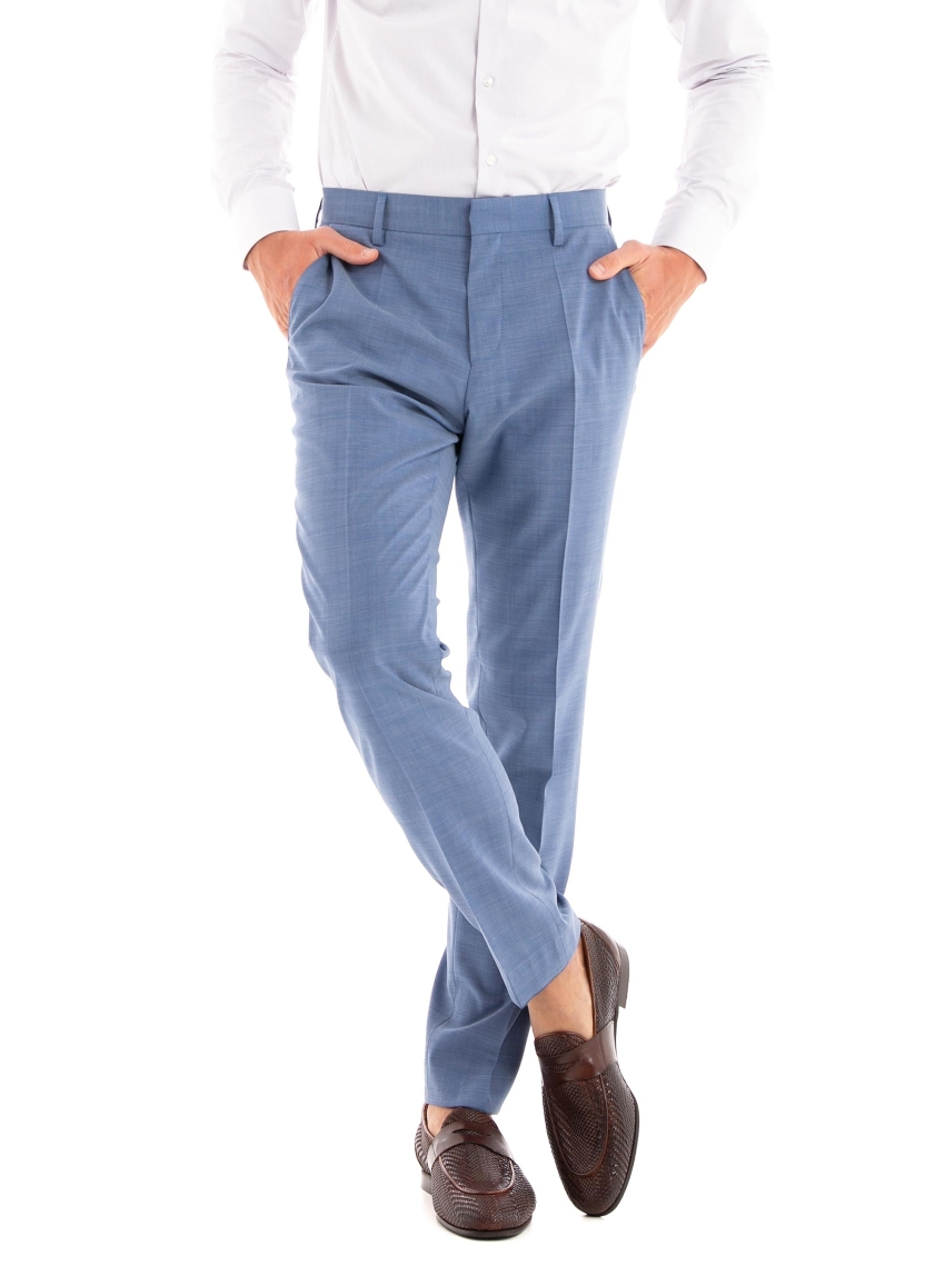 BOSS Slim Fit Trousers H-Genius-MM-224 - Sky Blue