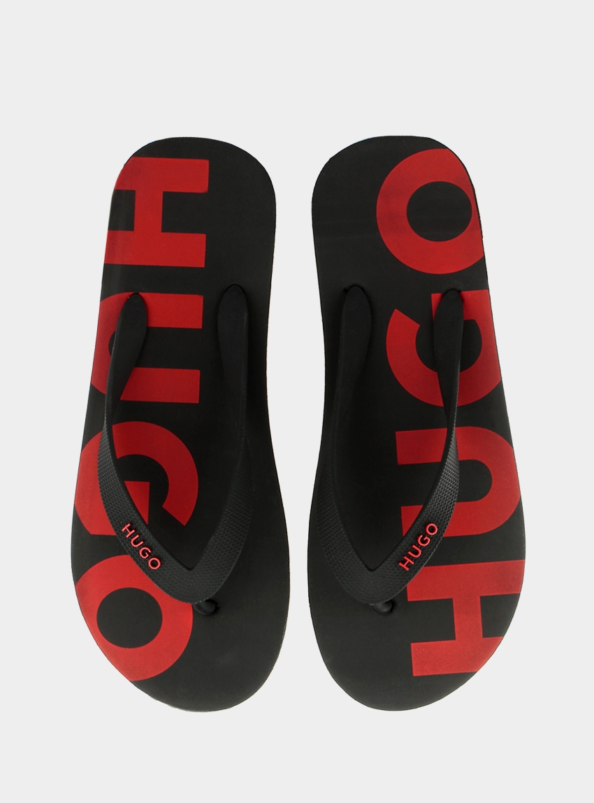 HUGO Flip Flops Arvel_Thng_rblg - Black