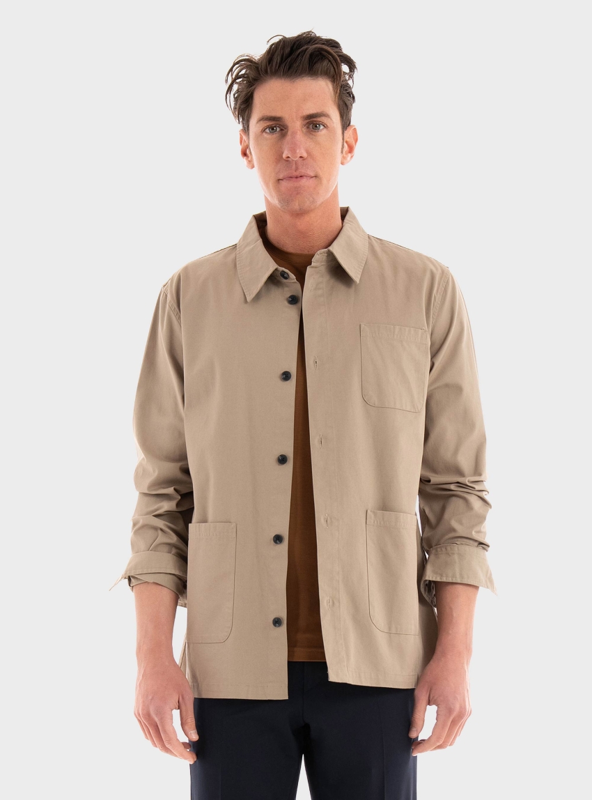 Les Deux Jason Twill Hybrid Shirt - Beige