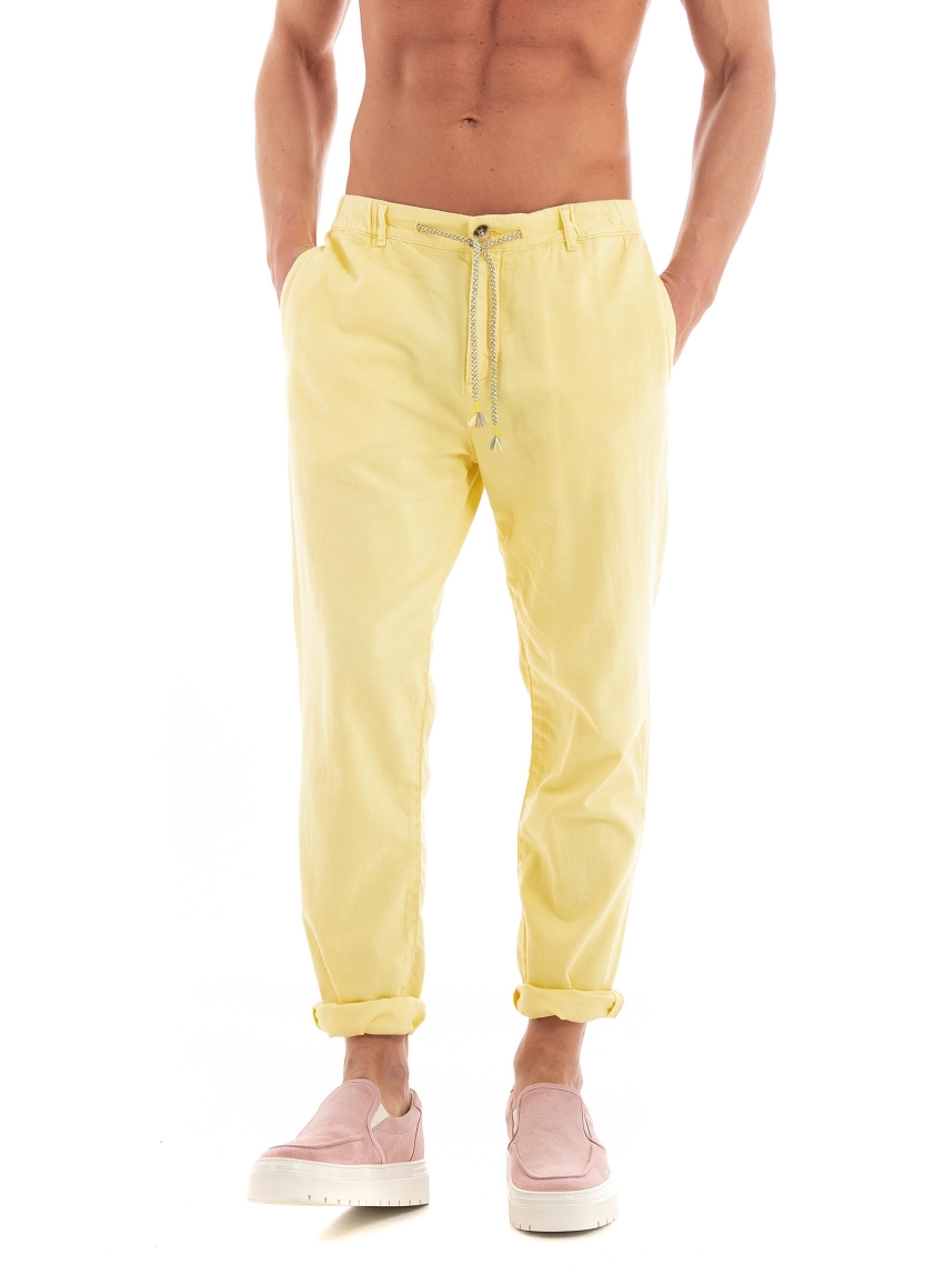 Scotch & Soda The Drift Garment-Dyed Jogger Pants - Banana