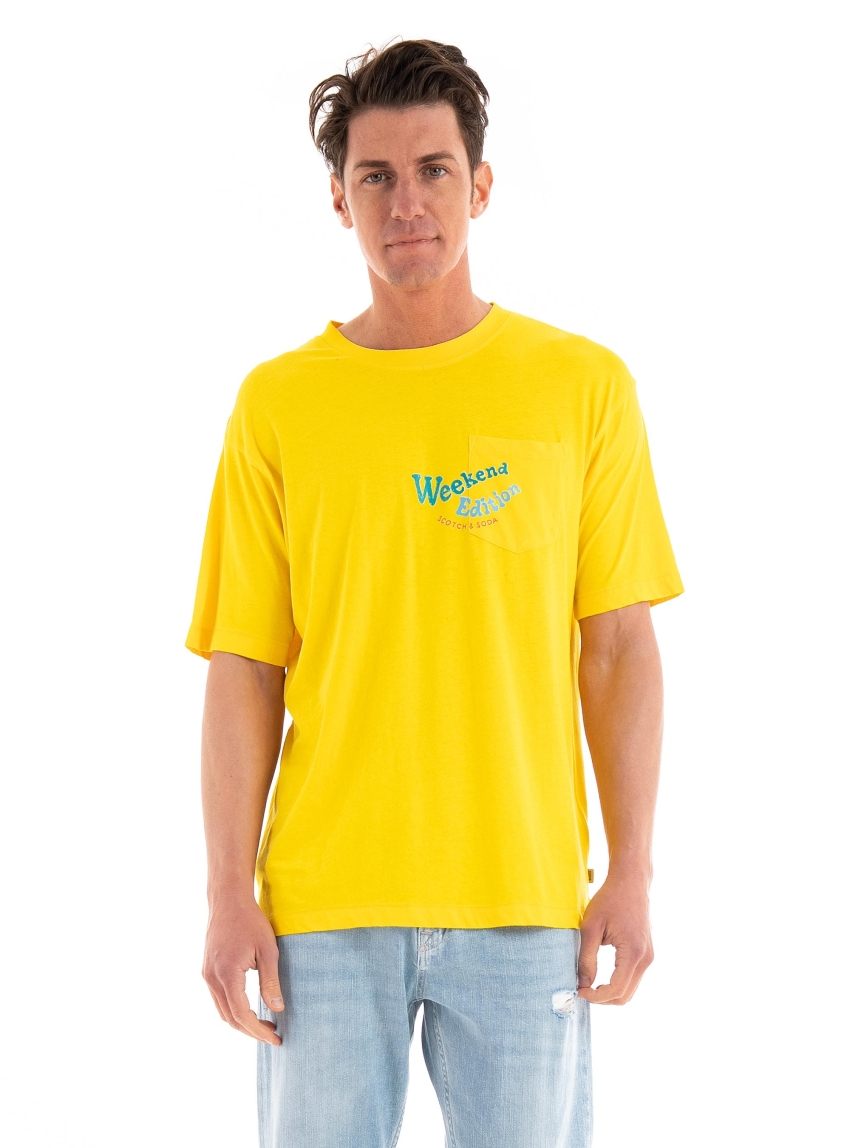Scotch & Soda Weekend Edition Pocket T-Shirt - Yellow