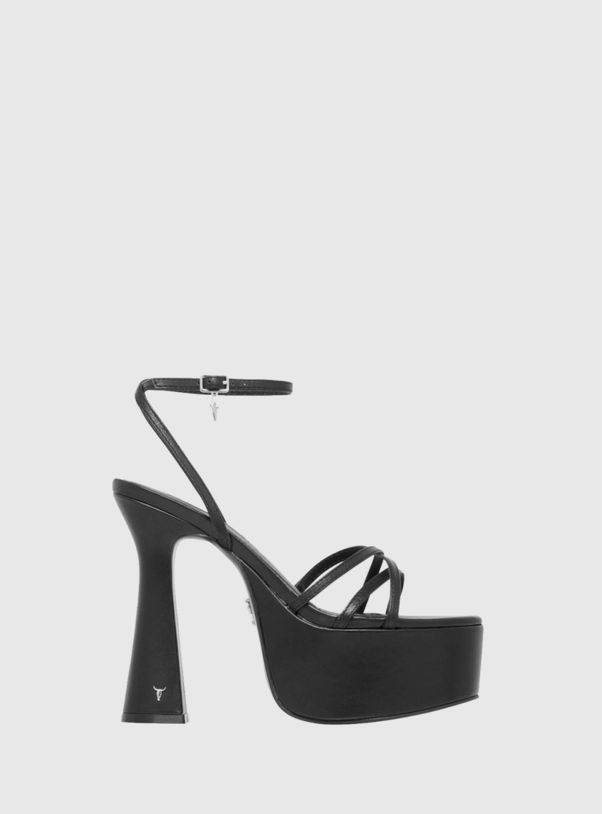 Windsor Smith Heartbreak Le Heel Sandals - Black