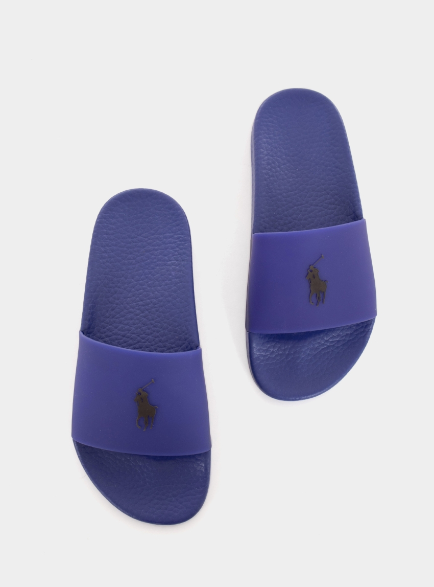 Polo Ralph Lauren Thermochromic Signature Pony Slides - Purple