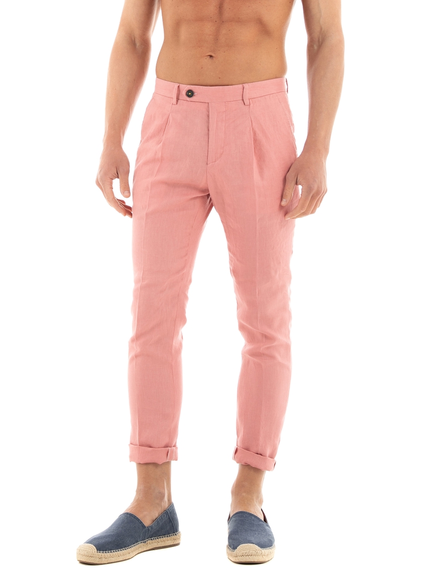 Manuel Ritz Linen Pants - Dusty Pink