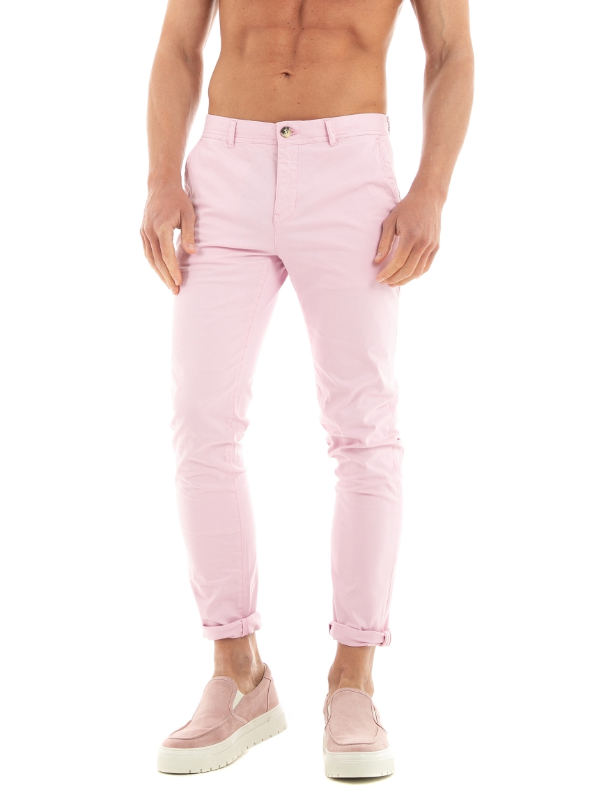 Scotch & Soda Mott- Super Slim Fit Chino Pants - Pale Pink