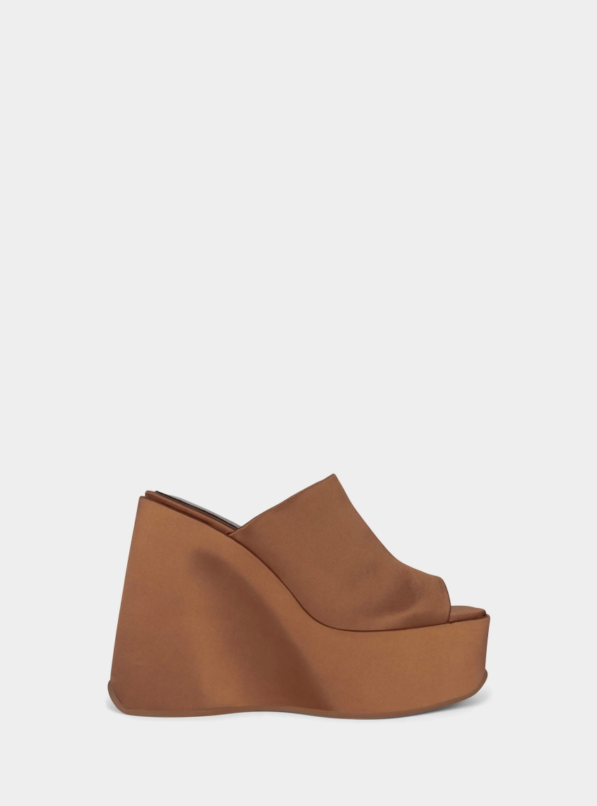 Jeffrey Campbell High Up Platforms Sandals - Bronze