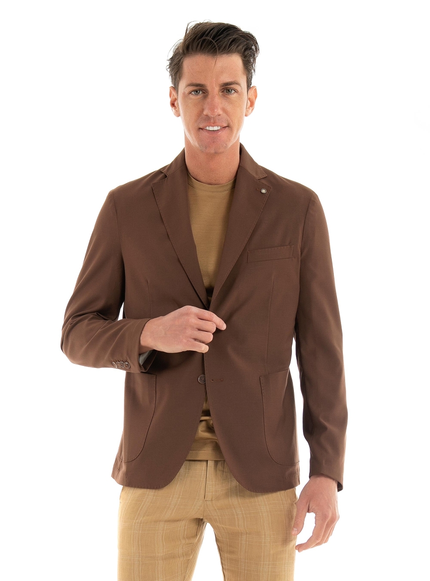 Paul Miranda Slim Fit Blazer - Brown