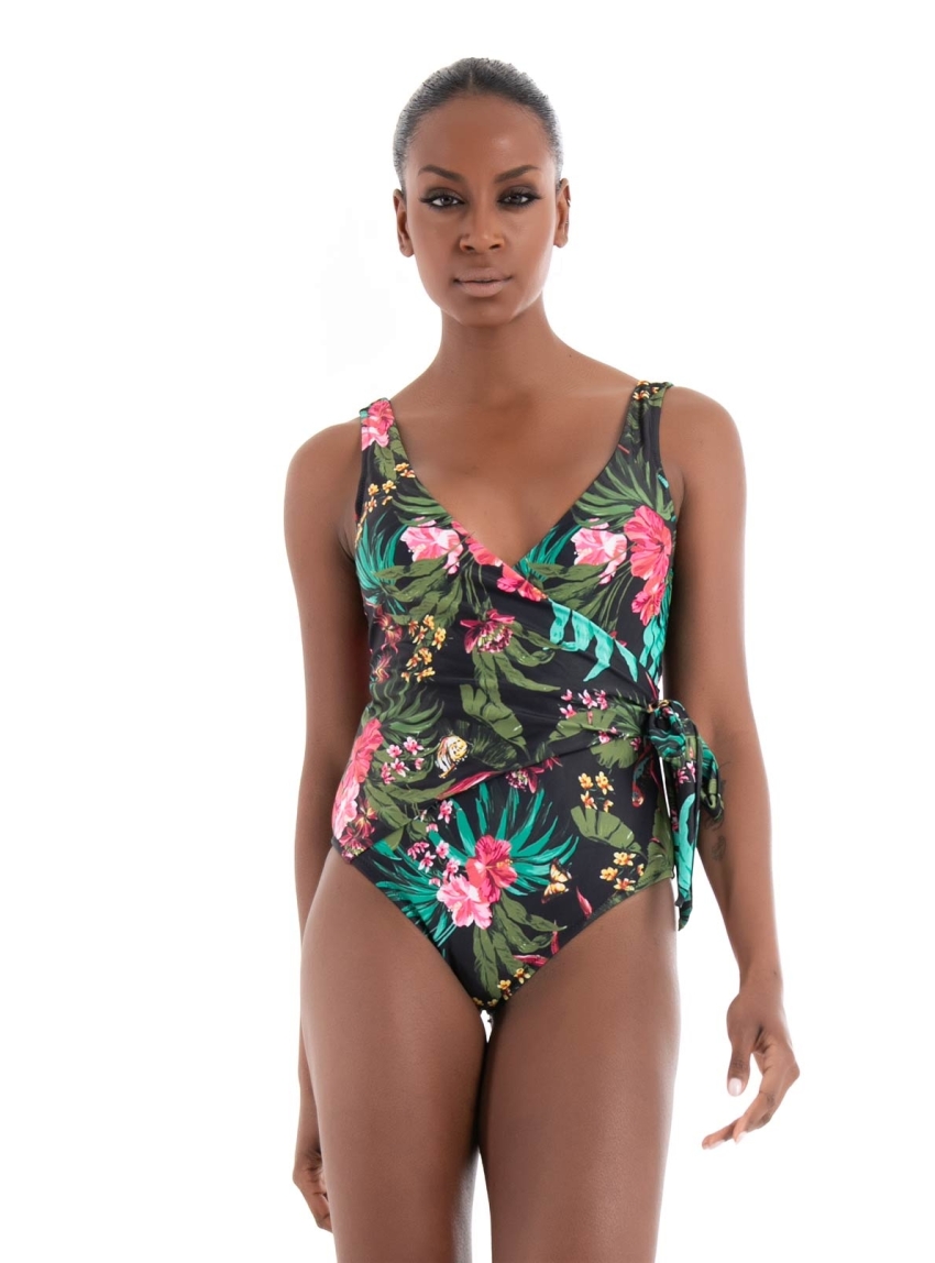 Only Julie Wrap Tie Swimsuit - Multi Colors