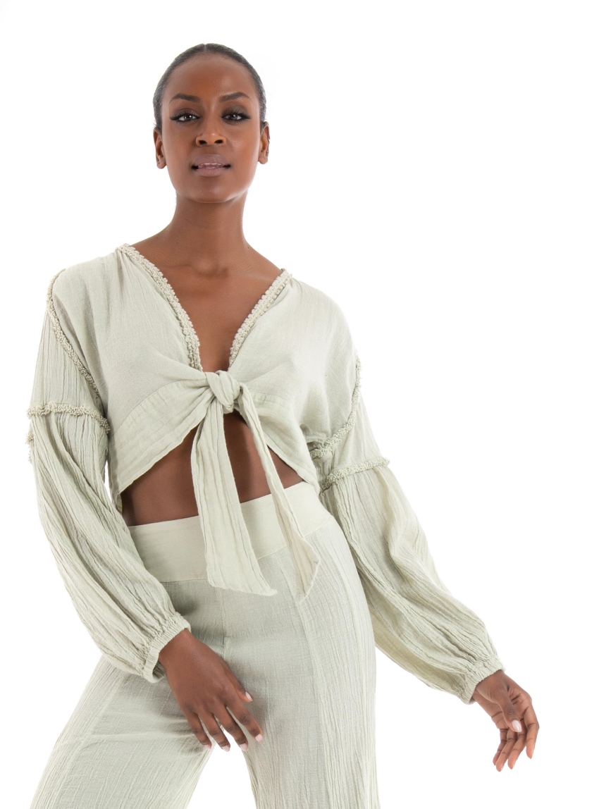 August Top - Light Aquamarine