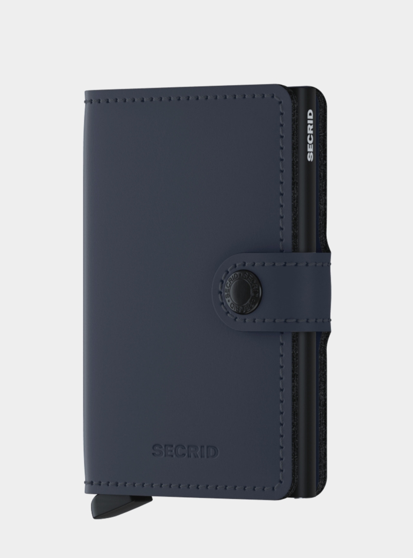 Secrid Original Matte Mini Wallet - Dark Blue