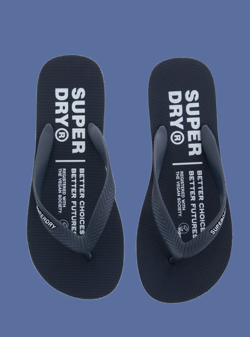 Superdry Studios Vegan Men Flip Flops - Navy