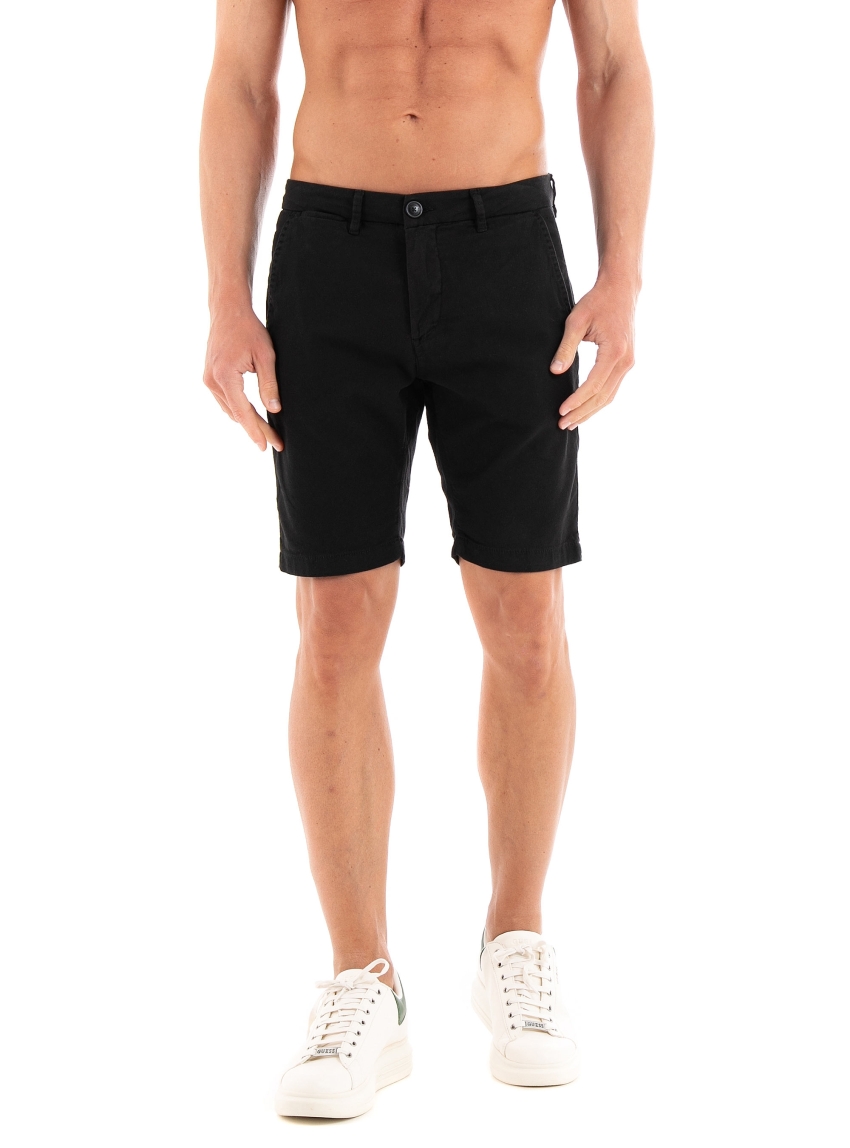 Gabba Jason Broke Linen Chino Shorts - Black