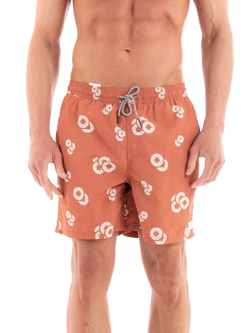 Katin Burst Volley Swim Shorts - Rust Brown