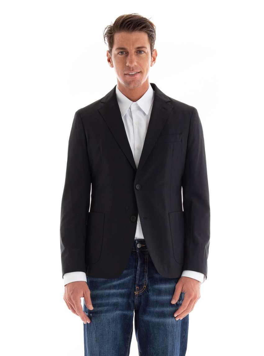 BOSS Slim Fit Blazer P-Hanry-Inpad-233 - Black