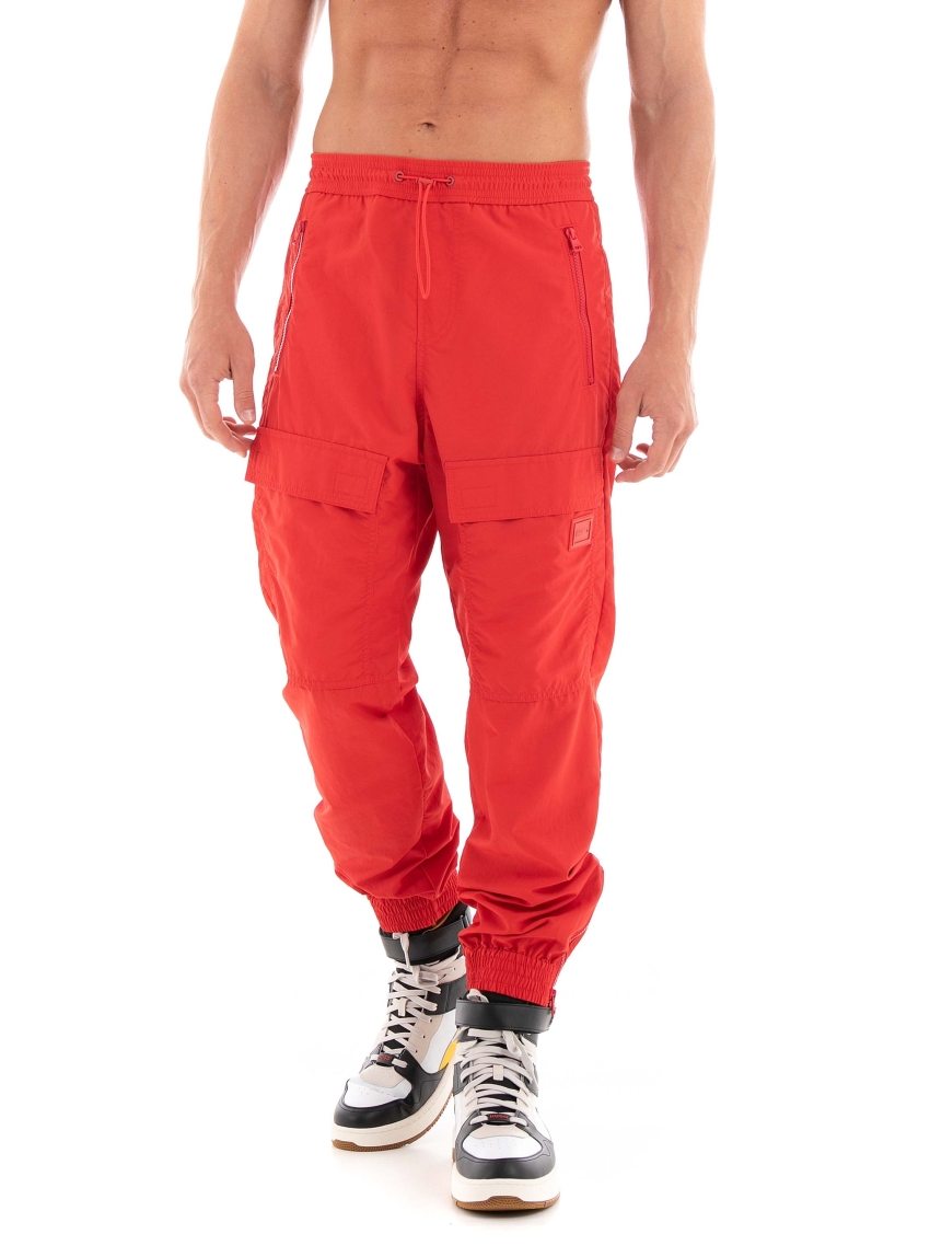 HUGO Regular Fit Tapered Leg Pants Ganno233 - Red