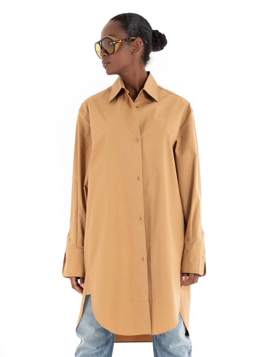 BOSS Long Shirt/Dress Bareid - Beige