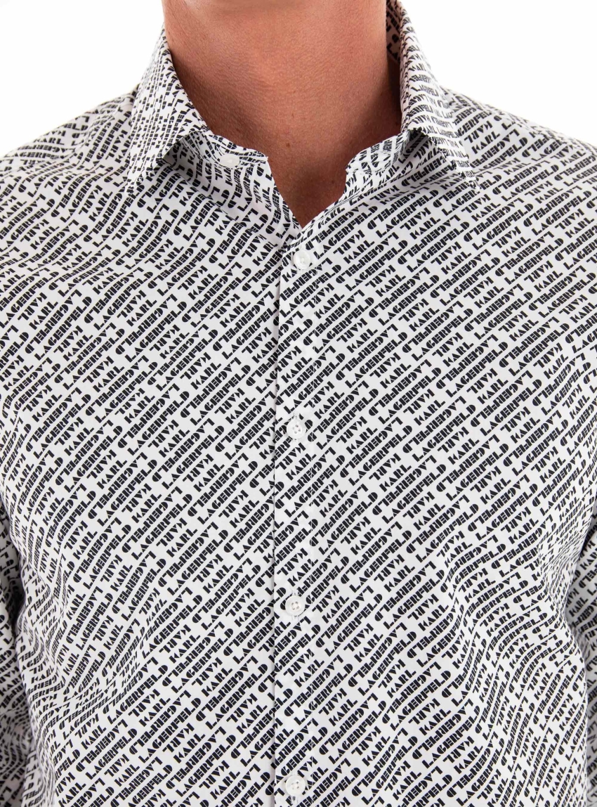 Karl Lagerfeld Slim Fit Shirt - White