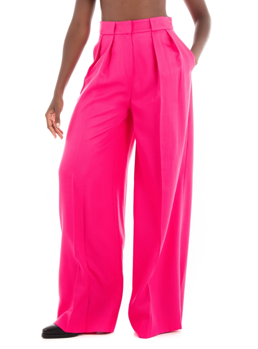 Karl Lagerfeld Wide Leg Day Pants - Pink